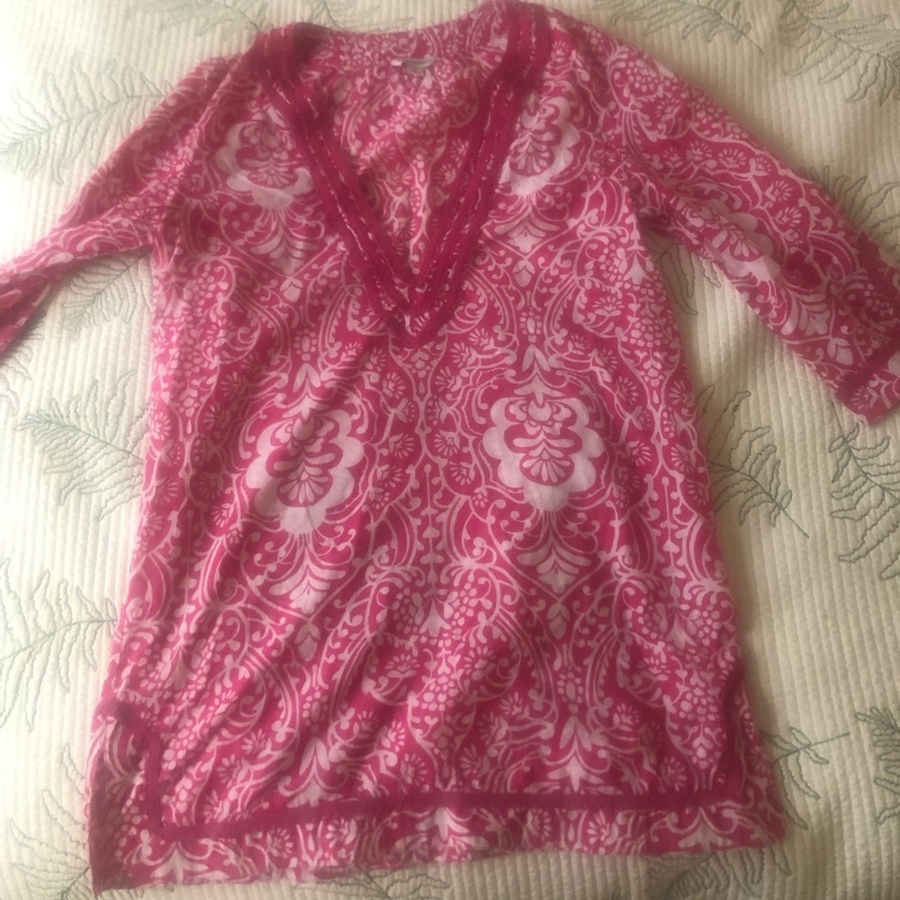Banana republic hot pink tunic